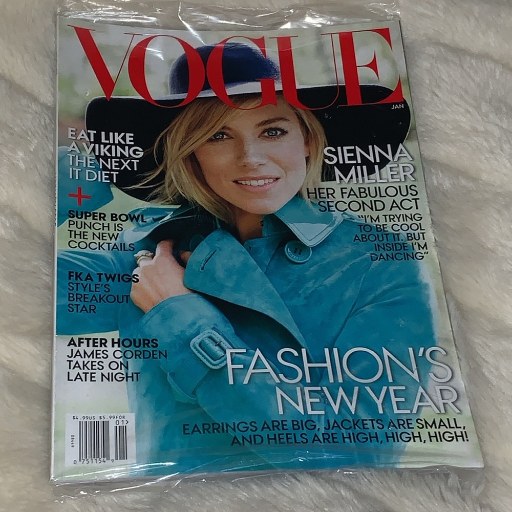 Vogue magazine January 2015 Sienna Miller new sealed